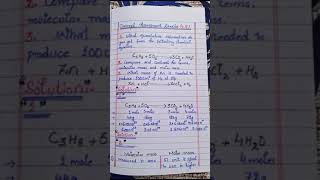 Chemistry class 11th chapter 4 stoichiometry concept assessment exercise 42 [upl. by Dennet145]