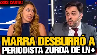 MARRA DESBURRÓ A PERIODISTA ZURDA DE LN [upl. by Esenwahs346]