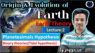 Planetesimal Hypothesis and Tidal Hypothesis GeographyfoundationUPSCAPSCEarly Theoryjugyasir [upl. by Grayson]