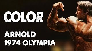 Arnold Schwarzenegger 1974 Mr Olympia Pictures In Color Part 1 [upl. by Neelie707]