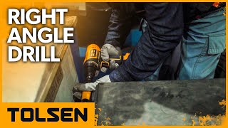 TOLSEN Right Angle Drill Attachment for Tight Corner Workspace [upl. by Rem]