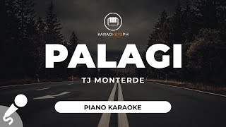 Palagi  TJ Monterde Piano Karaoke [upl. by Jim]