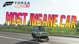 Forza Horizon 4  WORLDS SMALLEST CAR WITH MOTORBIKE ENGINE INSANE [upl. by Goldin]