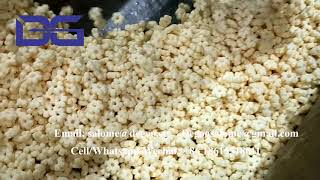 A machine for making crispy puffed corn snacks crisps extruder food processing machinery automatic [upl. by Halyhs]