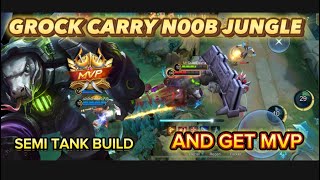 NOOB SUN JUNGLE BUILD THUNDERBELT 4th ITEM GROCK CARRIES THE WHOLE TEAM MVP [upl. by Eldorado]