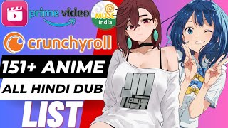 ALL HINDI DUBBED ANIME LIST  ALL PLATFORMS HINDI DUBBED ANIME LIST [upl. by Ilyah]