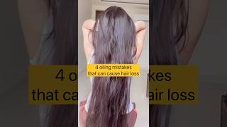 Oiling mistakes that cause hair loss hair haircare shorts [upl. by Ettener465]