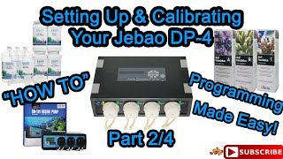 Jebao DP4 Doser Setting up amp Calibrating Video 2 of 4 [upl. by Euqinehs]