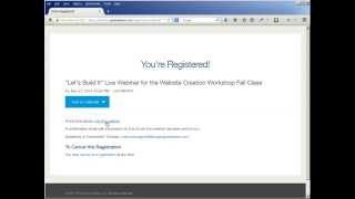 How to Get Registered for GotoWebinar [upl. by Constantin207]