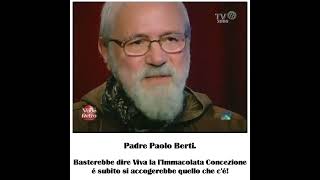 Basterebbe dire Viva la lImmacolata Concezione é subito si accogerebbe quello che cé [upl. by Irek]