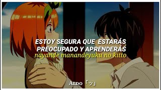 Gotoubun No Hanayome Season 2 Ending Hatsukoi  Sub Español  lyrics AMV [upl. by Drewett]