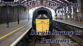 Scenic Train Ride  St Erth to Penzance  GWR IET  Totally Top Travel [upl. by Steven448]