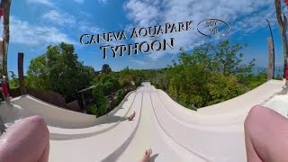 Caneva AquaPark Typhoon 360° VR POV Onride [upl. by Swerdna]