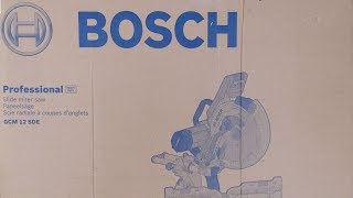 Bosch GCM 12 SDE Paneelsäge  unboxing [upl. by Fasa510]