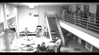 Jailer attacked by inmate in Craighead County Ark camera 1 [upl. by Anelav]