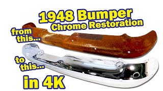 Restoring a Chrome Bumper Epic Chrome Restoration Process [upl. by Bathelda]