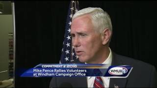 Mike Pence holds rally in Windham [upl. by Bak]