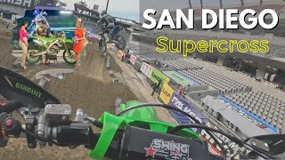 Supercross San Diego 2024  450 race Vlog [upl. by Esydnac]