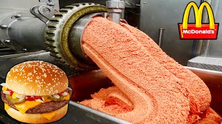 COMO se HACE la CARNE de HAMBURGUESA de MCDONALDS 🍔 ¿Dónde FABRICA McDonalds sus hamburguesas [upl. by Ettebab]