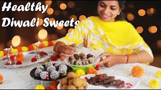 4 Quick and Healthy Guilt free Deepavali Sweets [upl. by Ailemor444]