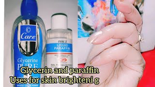 How to use Glycerine and liquid paraffin for skin Niya zeeshan [upl. by Jocelin436]