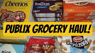 PUBLIX GROCERY HAUL 🍞🥣  Buy One Get One Free BOGO Deals [upl. by Adlemi590]