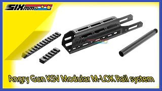 Angry Gun KSV Modular MLOK Rail systemFor Krytac Kriss Vector AEG Series [upl. by Sadnac]