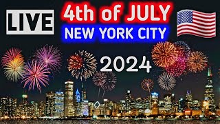 🎆 MACYS Fourth Of July FIREWORKS 2024 New York City LIVE 🇺🇸 Macys 4th of July fireworks Hudson [upl. by Fiorenza559]