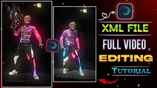 FREF FIRE 🔥 XML FILE VIDEO EDITING FULL TUTORIAL 😊 IN ALIGHT MOTION  FF VIDEO EDITING TUTORIAL [upl. by Schick174]