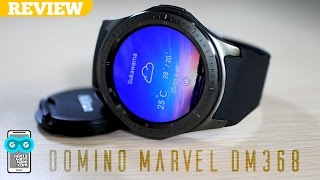 Smartwatch Apa Hape Sih Ini Koq Layarnya AMOLED Review Domino Marvel DM368 Smartwatch [upl. by Whitebook]