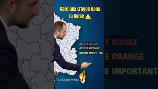 Attention aux orages forts dans la Corse ⚠️ [upl. by Niras183]