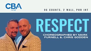 Respect line dance by Mark Furnell amp Chris Godden CBAs 2024 [upl. by Trub]