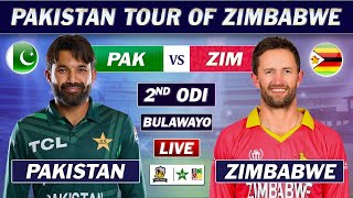 PAKISTAN vs ZIMBABWE 2nd ODI Match LIVE COMMENTARY  PAK vs ZIM ODI MATCH LIVE [upl. by Cottrell843]