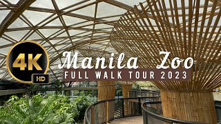 4K THE NEW MANILA ZOO  Full Walk Tour 2023  Manila Philippines 🇵🇭 [upl. by Prochora]