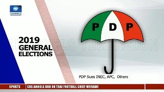 PDP Sues INEC APC NIS Interior Minister Over Participation Of Foreigners 120219 Pt2 News10 [upl. by Atenek]