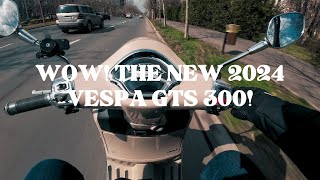 HOW DOES THE NEW 2024 VESPA GTS 300 FEELS LIKE [upl. by Brigid310]