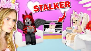 We CAUGHT Our STALKER Living UNDER My House In Adopt Me Roblox [upl. by Prochora]