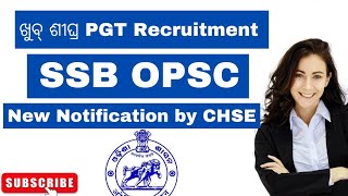 Upcoming PGT Recruitment 2025SSBOPSCEDU SURE [upl. by Adelbert]