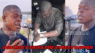 Don jazzy immediately SIGNED the street rapper after mad freestyle on XPATAINMENT￼ [upl. by Hallette]