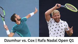 Damir Dzumhur vs Daniel Cox  2023 Rafa Nadal Open Qualifying Round 1  ATP Challenger Highlights [upl. by Deyes]