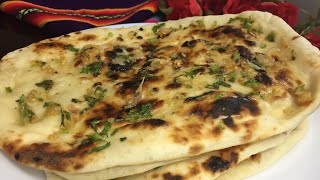 Garlic Naan bread recipe on tawa How to make garlic naan bread [upl. by Mctyre]