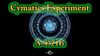 CYMATICSCIMATICACYMATIC Experiment 8 432 Hz [upl. by Rokach312]