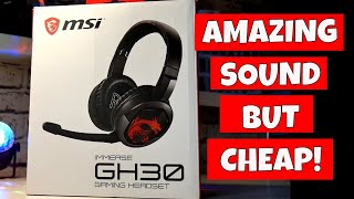 BEST Budget Gaming Headset MSI Immerse GH30 [upl. by Kimitri]