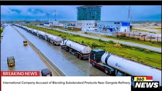 International Company Accused of Blending Substandard Product Near Dangote Refinery dangoterefinery [upl. by Lyndy116]