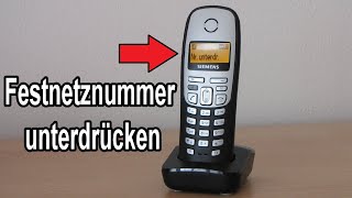 Festnetz Telefon Rufnummer unterdrücken Anleitung – Festnetztelefon Telefonnummer Unterdrückung [upl. by Zoara654]