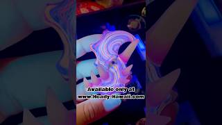 BLACKLIGHT REACTIVE pendant unique handmade oneofakind glass pendant wearableart [upl. by Aissac489]