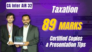 TAX Certified Copies of AIR 32  89 Marks  How to Present Answers cainter caintertax caintergst [upl. by Hyacintha]