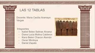 LA LEY DE LAS 12 TABLAS [upl. by Toiboid]