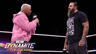 Darby Allin calls out longtime nemesis Brody King before AEW WrestleDream  10824 AEW Dynamite [upl. by Iosep330]