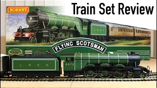 REVIEW Hornbys OO Scale FLYING SCOTSMAN Train Set [upl. by Eiddam]